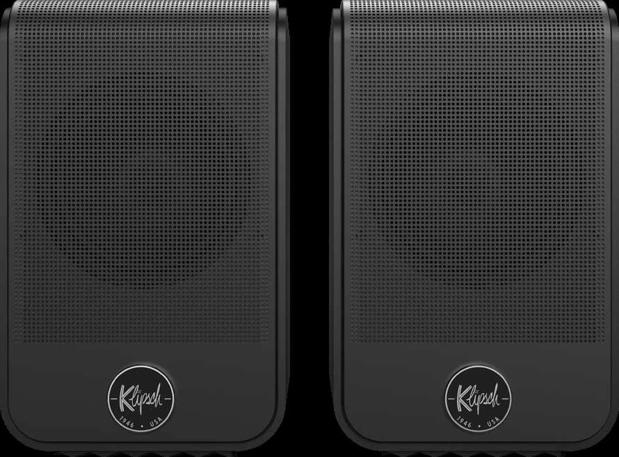 „Klipsch Flexus SURR 100“ erdvinio garso kolonėlės, skirtos „Flexus Core“ garso juostoms, juodos, pora