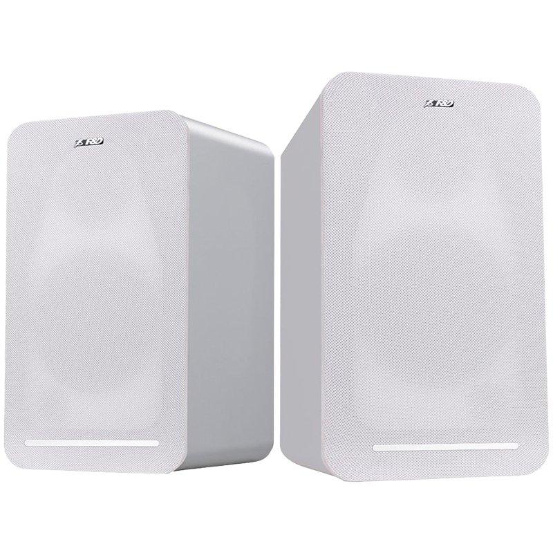 Kompiuterio kolonėlės Fenda F&D R40BT 2.0 daugialypės terpės garsiakalbiai, 60 W RMS (30 Wx2), 2x1 colių aukštų dažnių garsiakalbis + 2x4 colių garsiakalbis, BT 5.0 / optinis / AUX / USB / nuotolinio valdymo pultas / medinis / juodas