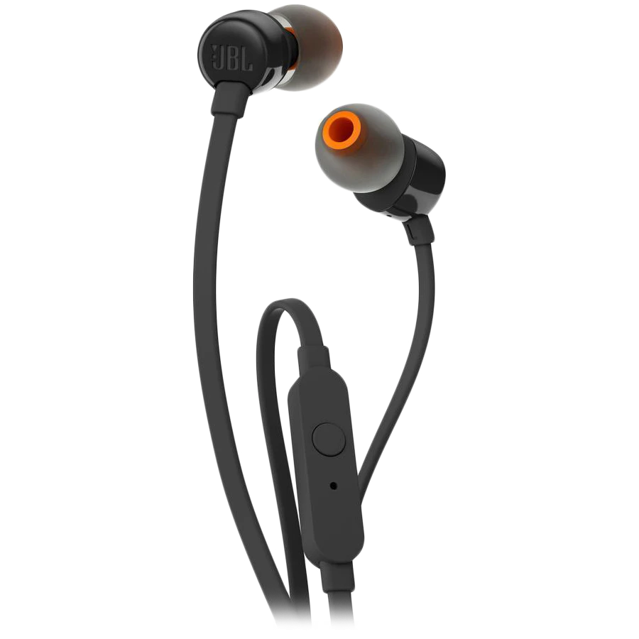 Ausinės JBL T110BLK, laidinės, Juodos