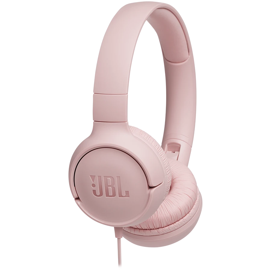 Lengvos ir patogios Ausinės JBL Tune 500 Pure Bass sound su mikrofonu  rožinės | Varle.lt