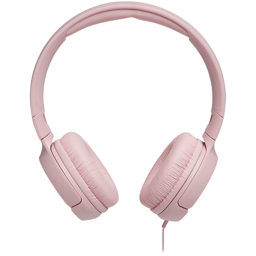 JBL Tune 500 rožinės ausinės - priekinis vaizdas