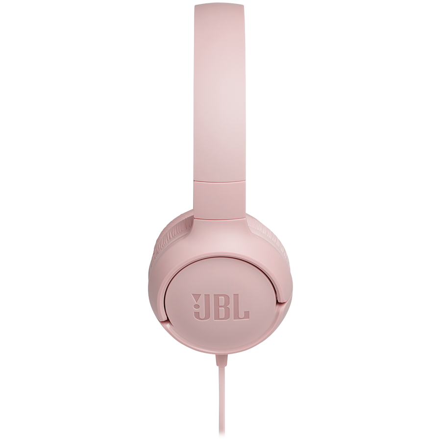 Lengvos ir patogios Ausinės JBL Tune 500 Pure Bass sound su mikrofonu rožinės