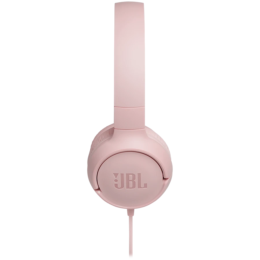 Lengvos ir patogios Ausinės JBL Tune 500 Pure Bass sound su mikrofonu rožinės