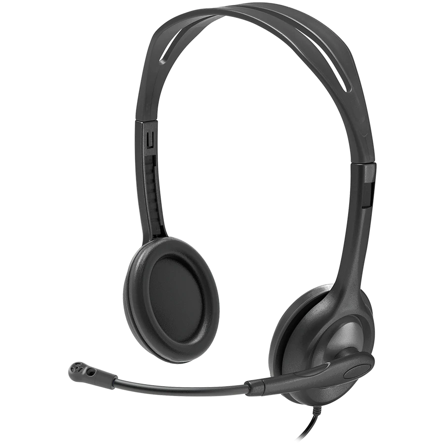Universalios ausinės Logitech H111, su mikrofonu, 3,5mm jungtis