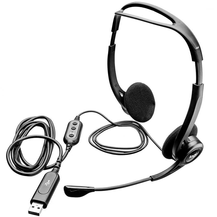 Logitech | PC 960 USB | Ausinės | Juodas