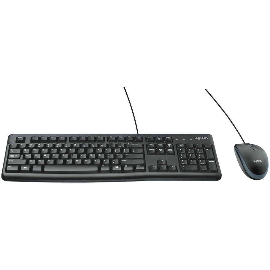 Laidinis klaviatūros ir pelės komplektas Logitech MK120, RUS išdėstymas
