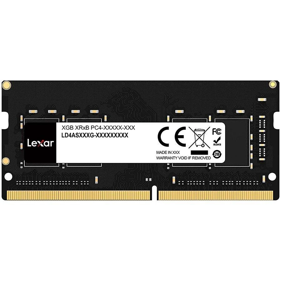 Nešiojamo kompiuterio atmintis Lexar | 8 GB | DDR4 | 3200 MHz | Užrašų knygelė | Registracijos Nr. | ECC Nr