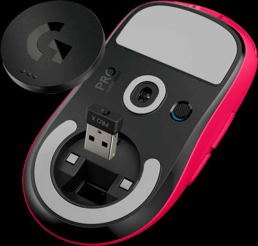 LOGITECH G PRO X SUPERLIGHT 2c compact belaidė pelė žaidimams - Rožinis - 2.4GHZ- EER2-933