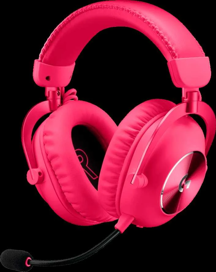 Logitech G Pro X 2 Lightspeed belaidės ausinės žaidimams, Rožinės spalvos