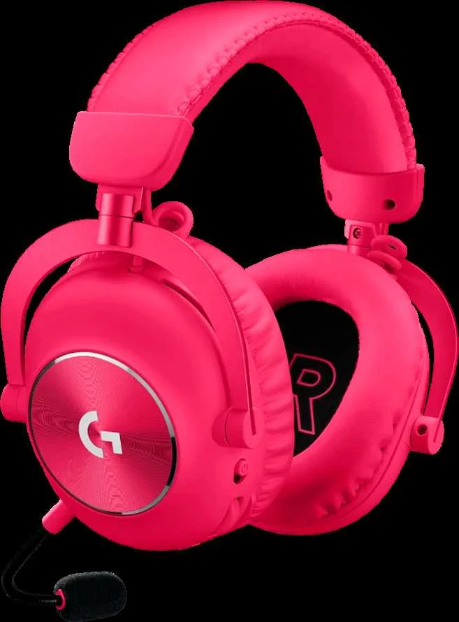 Logitech G Pro X 2 Lightspeed belaidės ausinės žaidimams, Rožinės spalvos