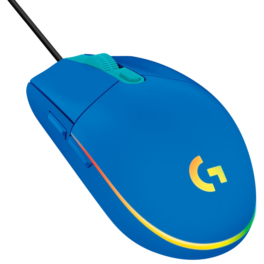 LOGITECH G102 LIGHTSYNC Pelė su laidu žaidimams - Mėlynas - USB - EER