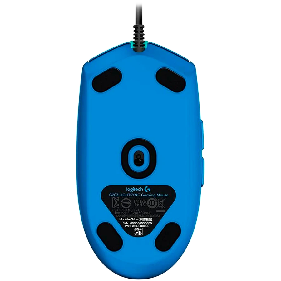 LOGITECH G102 LIGHTSYNC Pelė su laidu žaidimams - Mėlynas - USB - EER