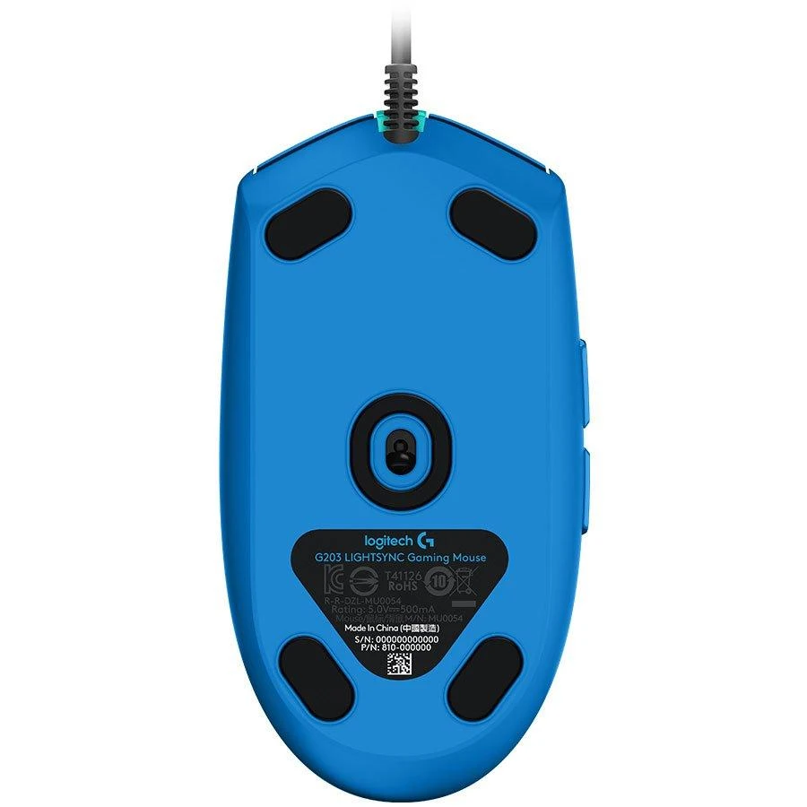 Žaidimų pelė Logitech G203 Lightsync RGB, Mėlyna