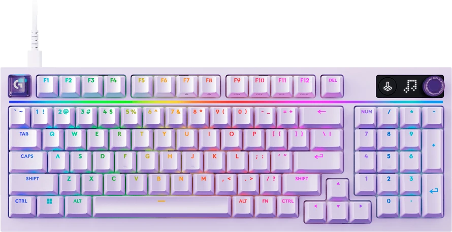 LOGITECH G316 X 98 Žaidimų Klaviatūra | Lilac, Tactile