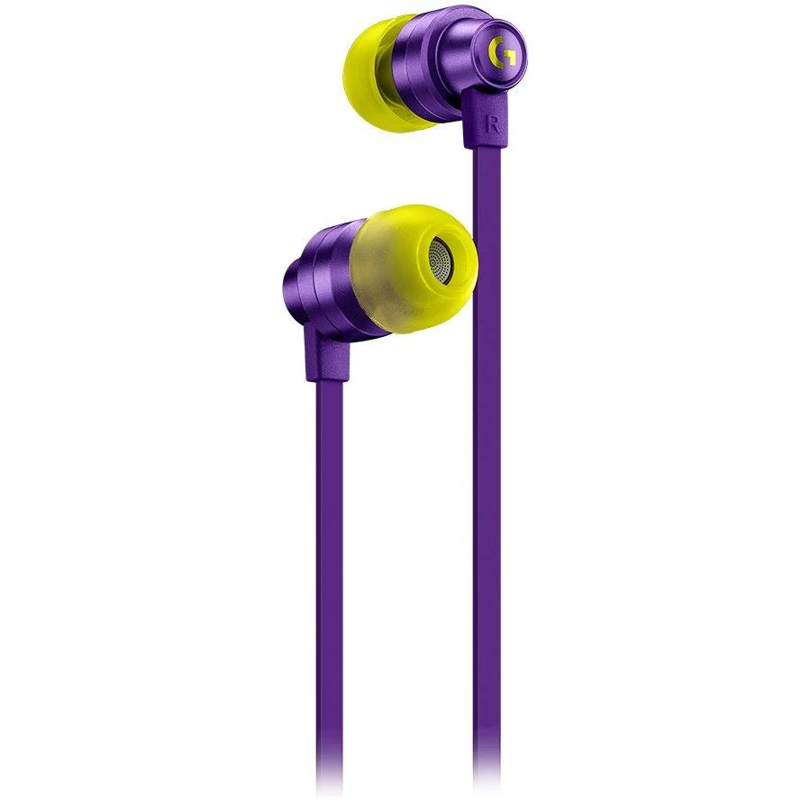 Į ausis įkišamos ausinės žaidimams Logitech G333, Violetinė
