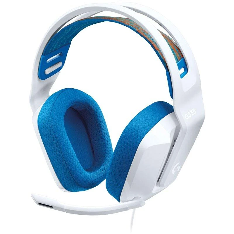 Žaidimų ausinės Logitech G335, Baltos