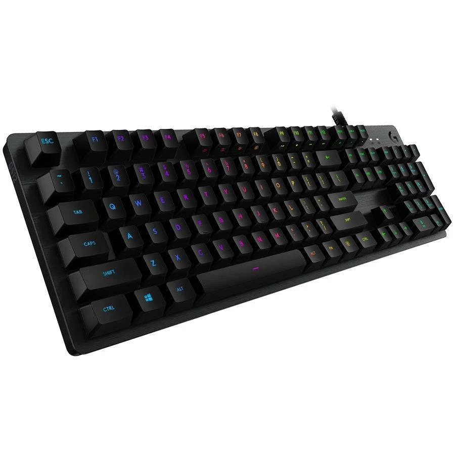 LOGITECH G512 laidinė LIGHTSYNC mechaninė žaidimų klaviatūra - CARBON - NORDIC - USB - TACTILE