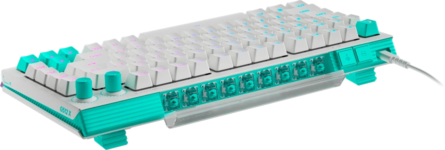 Klaviatūra žaidimai Logitech G512 X 75 laidinis magnetinis-mechaninis apšvietimas balta