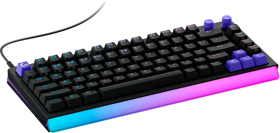 Klaviatūra žaidimams Logitech G512 X 75 przewodowa magnetyczno-mechaniczna podświetlana juoda