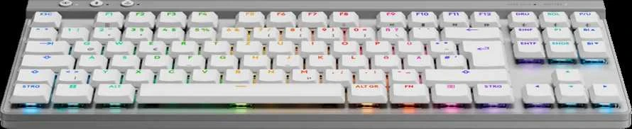 Klaviatūra LOGITECH G515 LIGHTSPEED TKL - Baltas - US INT'L - 2.4GHZ/BT- EMEA28i-935 - TACTILE
