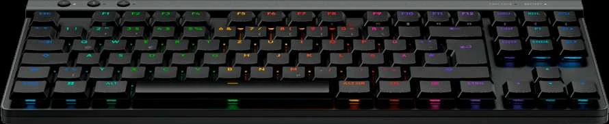 Belaidė klaviatūra Logitech G515 LIGHTSPEED TKL,  Juodos spalvos, Išdėstymas: Šiaurės šalių