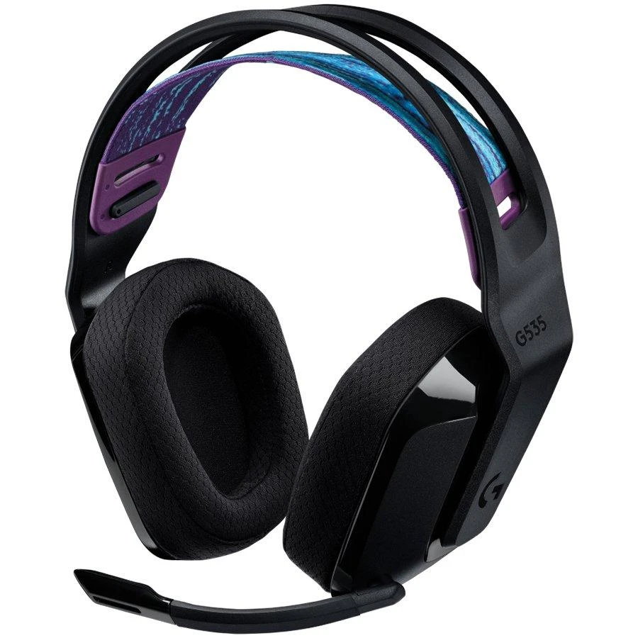 Logitech G535 Lightspeed belaidės ausinės žaidimams, Juodos spalvos