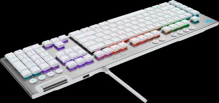 LOGITECH G815 LIGHTSPEED RGB Mechanical Gaming Keyboard – GL Tactile - Baltas - PAN - USB - NORDIC-613 - TACTILE SWITCH
