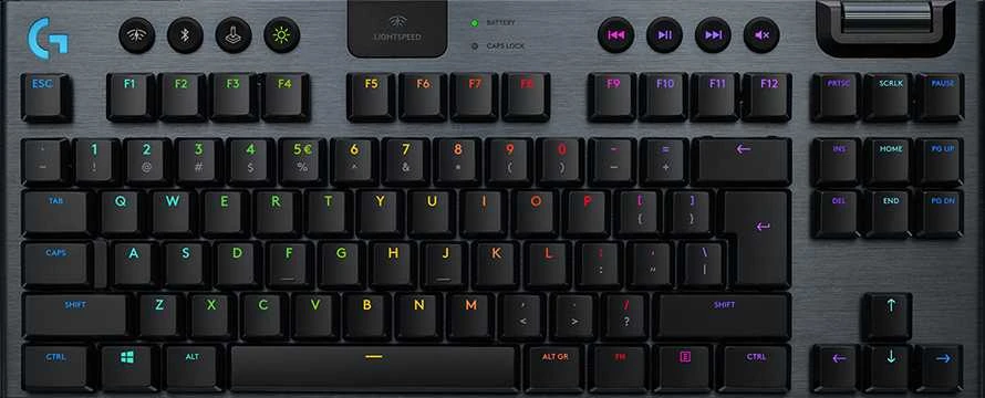 Klaviatūra žaidimams Logitech G915 X Tactile Logitech GL (sprężynujące) belaidė mechaninė su pašvietimu juoda
