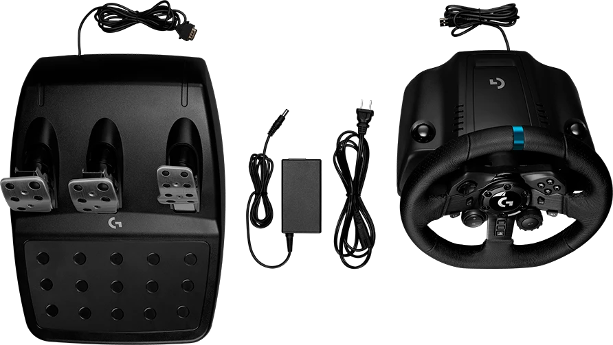 LOGITECH G923 Racing wheel - Juodas - PLUGC - WWi-9006