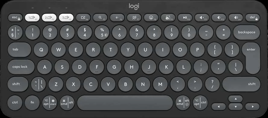 LOGITECH K380S Bluetooth klaviatūra - TONAL GRAPHITE - JAV TARPTAUTINĖ