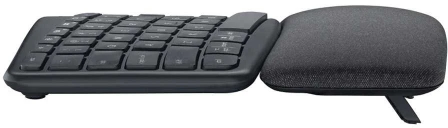 Logitech ERGO K860 SPLIT belaidė klaviatūra verslui, grafito spalvos, JAV tarptautinis išdėstymas (Qwerty)