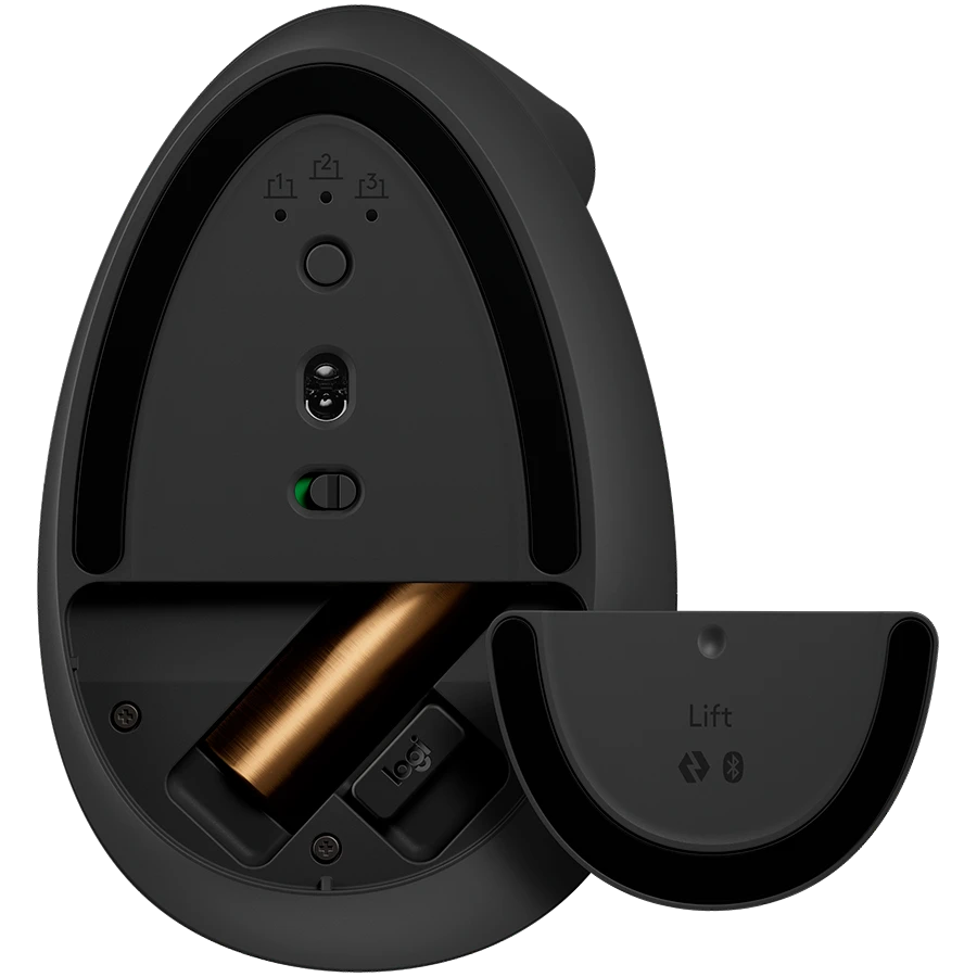 Belaidė pelė Logitech Lift, Grafito spalvos