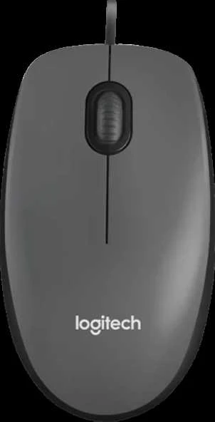 Logitech M100 Laidinė pelė USB-A 1000 DPI, Juoda