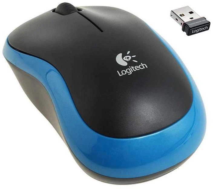 Bevielė pelė Logitech M185, Mėlyna