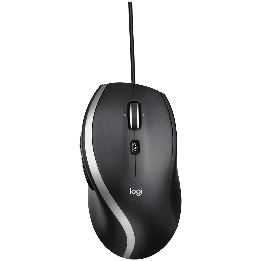 Logitech M500 Advanced Laidinė pelė, USB Type-A, Optinė, 4000 DPI, Juoda