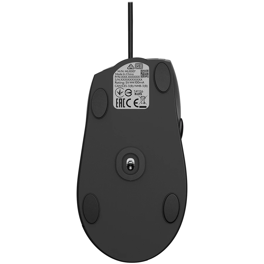 Logitech M500 Advanced Laidinė pelė, USB Type-A, Optinė, 4000 DPI, Juoda