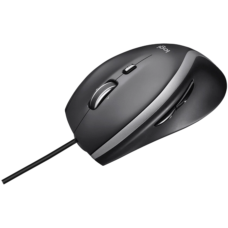 Logitech M500 Advanced Laidinė pelė, USB Type-A, Optinė, 4000 DPI, Juoda