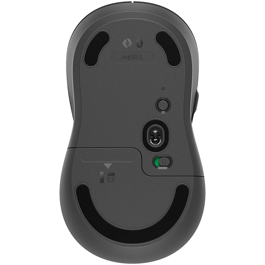 Tyli belaidė pelė Logitech M220, Juoda