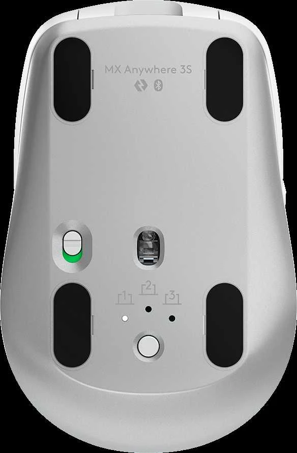 Pelė LOGITECH MX Anywhere 3S, skirta Mac – PALE Pilkas – BT – EMEA28-935