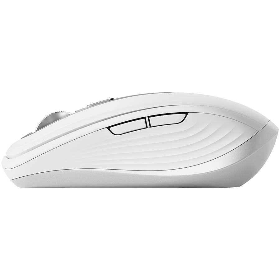 Belaidė pelė Logitech MX Anywhere 3S - RF belaidė + Bluetooth, lazerinis, 8000 DPI, Pale Pilkas (Baltas)