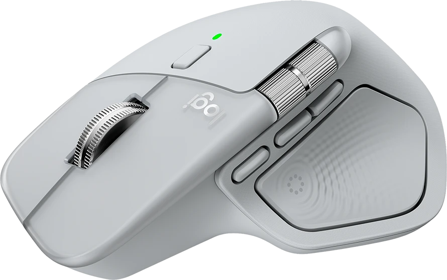 Logitech MX Master 4 belaidė pelė | spalva: šviesiai pilka (Pale Grey) - 910-007563