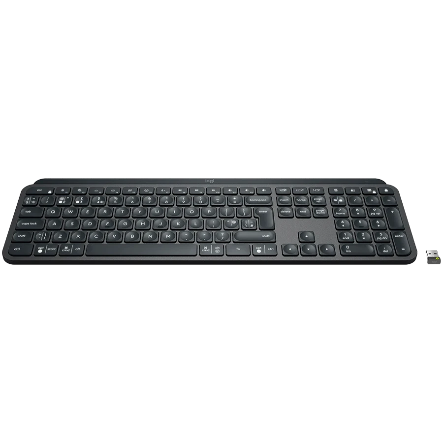 LOGITECH MX Keys Bluetooth Klaviatūra su pašvietimu - GRAPHITE- US INT'L - B2B