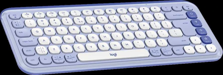 Klaviatūra LOGITECH POP Piktogramų klavišai – ALYVINĖ – JAV INT'L – BT – INTNL-973