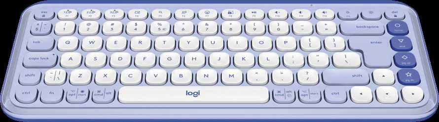 Klaviatūra LOGITECH POP Piktogramų klavišai – ALYVINĖ – JAV INT'L – BT – INTNL-973
