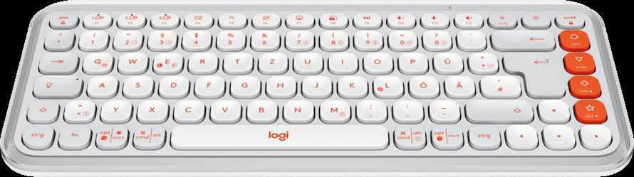 Klaviatūra LOGITECH POP ICON KEYS - OFF Baltas - US INT'L - BT - INTNL-973