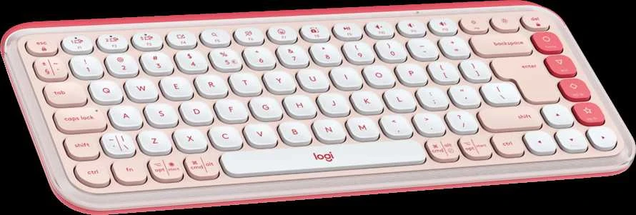 Klaviatūra LOGITECH POP Piktogramos klavišai – ROSE – JAV INT'L – BT – INTNL-973