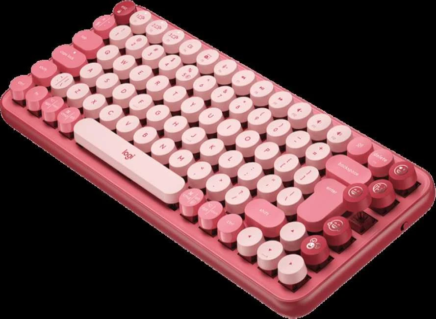 Klaviatūra LOGITECH POP Piktogramos klavišai – ROSE – JAV INT'L – BT – INTNL-973