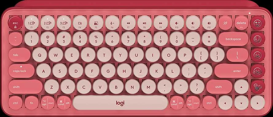 Klaviatūra LOGITECH POP Piktogramos klavišai – ROSE – JAV INT'L – BT – INTNL-973