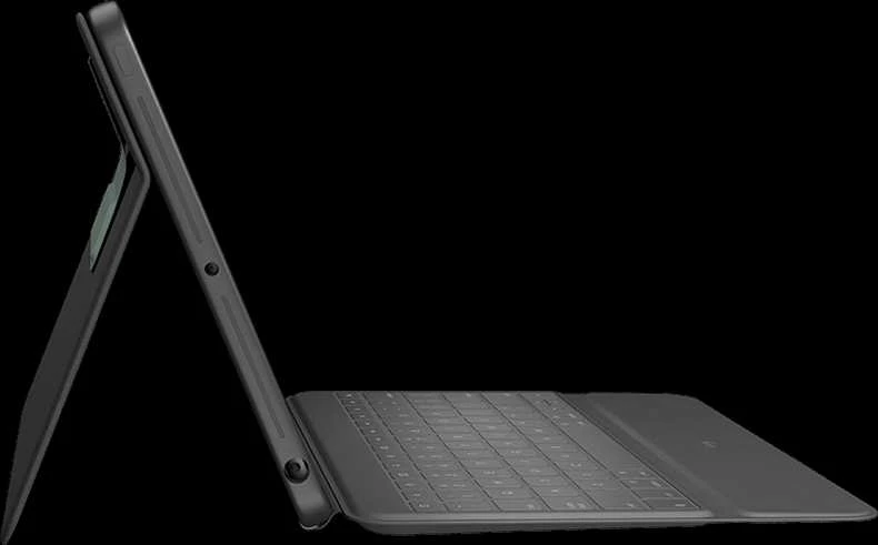 Planšetinio kompiuterio dėklas Logitech Rugged Folio, Anglų kalba (JK), C tipo USB, Pilkos spalvos