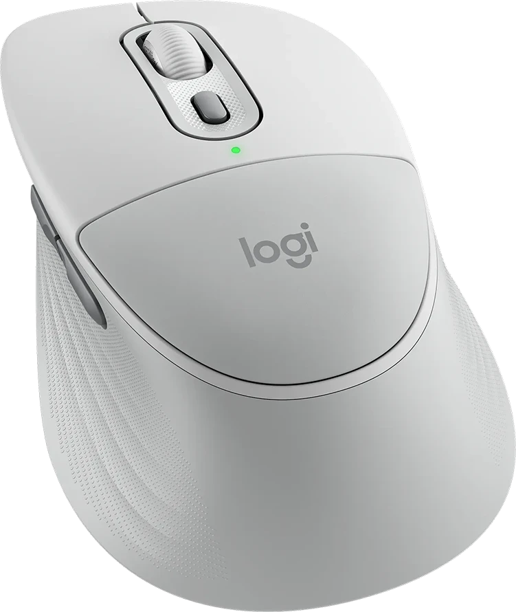 Belaidė kompiuterio pelė Logitech Signature Comfort Plus M850L, Bluetooth, Balta